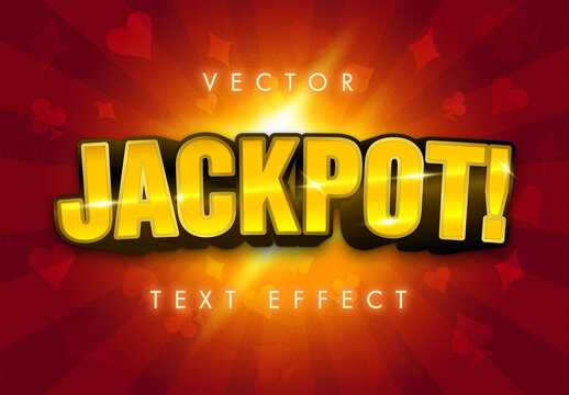 Casino Style Vector Text Effect
