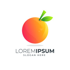 fresh orange logo design
