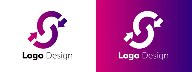 logo design vector. abstract color logotype template. vector web icon