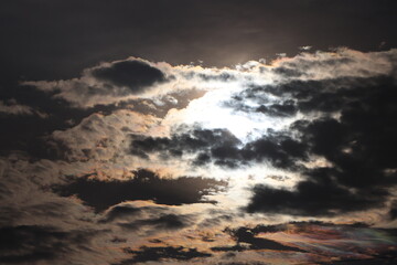 dramatic sky with clouds