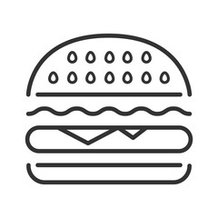 Hamburger icon isolated on white background. Vector Illustration.
