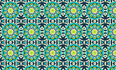 oriental colored decorative pattern 