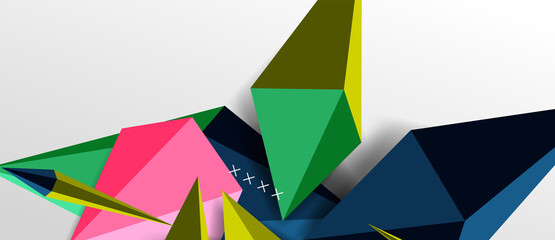 Trendy simple triangle abstract background, dynamic motion concept. Vector Illustration For Wallpaper, Banner, Background, Card, Book Illustration, landing page