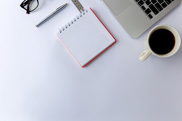 cup of coffee and notebook