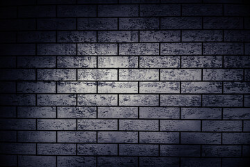 dark blue brick wall