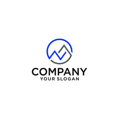 Obraz premium initial NA AN logo vector design template