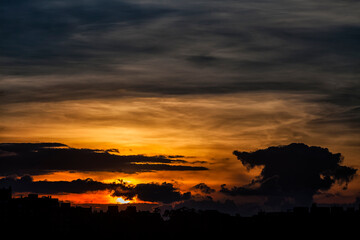Sunset in Bogota (Colombia)