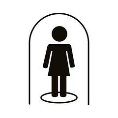 woman in dome stay at home silhouette style icon