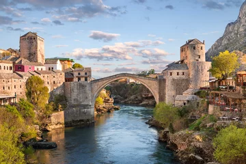 Cercles muraux Stari Most Historical Mostar Bridge in Bosnia and Herzegovina