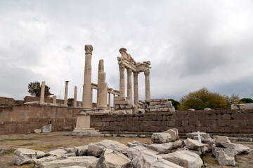 Ruins Of The Ancient City Of Pergamon