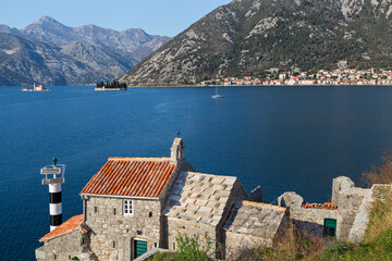 Kotor bay along the Adriatic coast, Montenegro