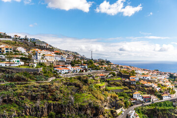 Naklejka premium view of the old town of funchal, Portugal