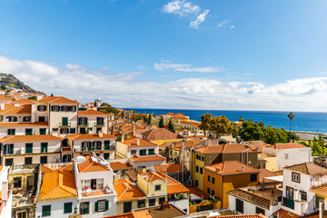 view of the old town of funchal, Portugal