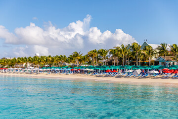 Tropical beach in tropical resort