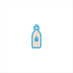 water bottle icon flat vector logo design trendy