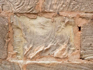 Sandstone texture on a wall