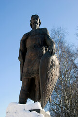 Monument to Russian prince Alexander Nevsky in Vladimir town, Russia.