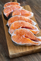 Steaks of Arctic char