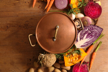casserole with vegetable for soup
