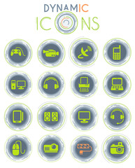 devices icon set