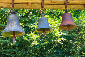 Close-up of orthodox church bells