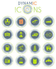 extraction of oil dynamic icons