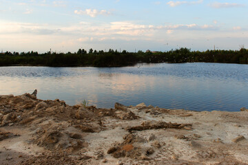 Obraz premium Nature, dry land and water, concept