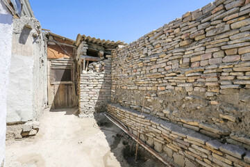 Fototapeta premium ruins of an old house in the city of jerusalem