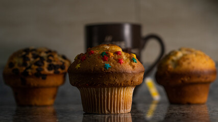 colour stars muffin