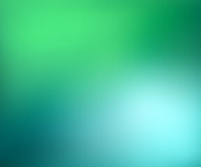 Abstract green and blue blurred gradient background with light. Nature backdrop. Vector illustration. Ecology concept for your graphic design, banner or poster Earth Day