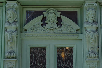 Fototapeta na wymiar VINTAGE DOORS FROM PRAGUE, CZECH REPUBLIC, SEPTEMBER, 2019