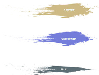 Strokes of a paint brush. 