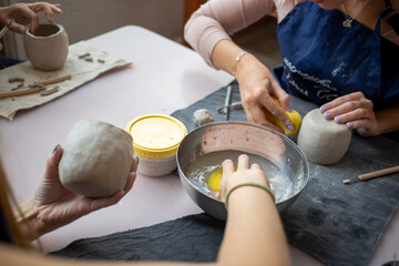 Clay modeling ceramics master class