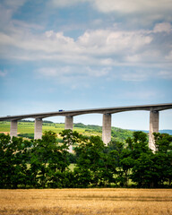 Viaduct crossing the hungarian countryside near Koroshegy