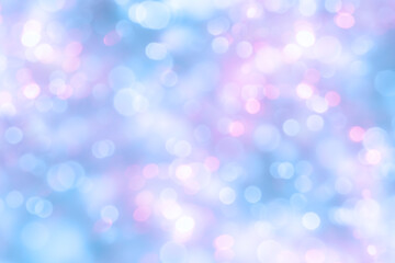 Light blue and pink defocused lights. Abstract background