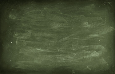 Green blackboard or chalkboard