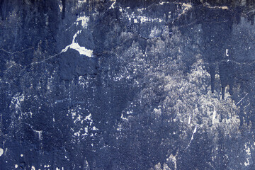 Texture with blue  and white color. Cracked wall texture background.
