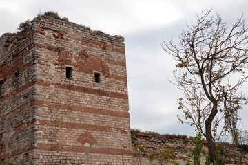 View of Yedikule Fortress in Istanbul, Turkey