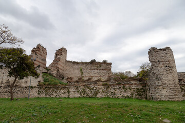 View of Yedikule Fortress in Istanbul, Turkey