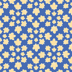 Star leaves vector design background. Cute sky seamless pattern illustration.