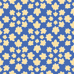 Star leaves vector design background. Cute sky seamless pattern illustration.