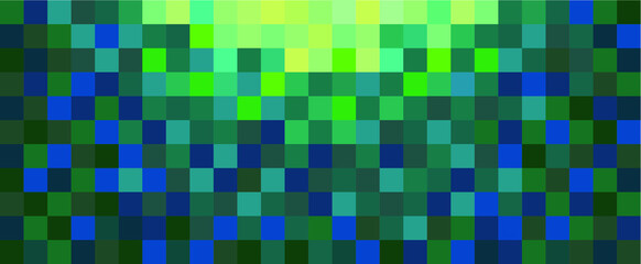 background of green and yellow square tiles