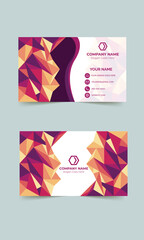 Modern & Unique Polygon business card