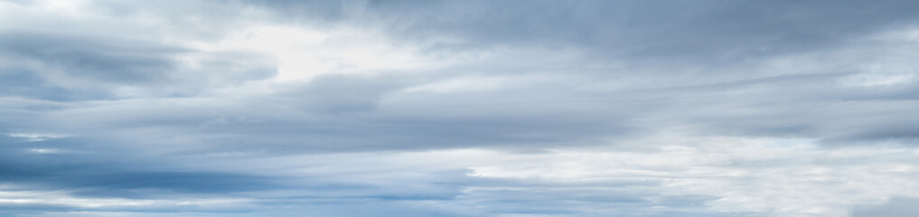 Clouds in the overcast sky view. Climate, environment and weather concept sky background. - obrazy, fototapety, plakaty