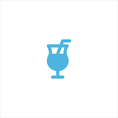 cocktail icon flat vector logo design trendy