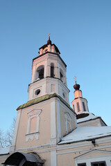 Fototapeta na wymiar Tower of the church. Architecture of Vladimir city, Russia.