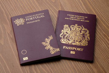 British National Oversea (BNO) Passport and Portuguese foreign Passport 
