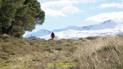 Cerro del Trevenque Peak in the Sierra Nevada mountain range of Andalusia near Grenada in Spain.