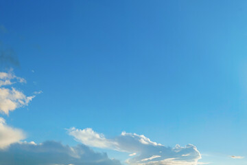 Naklejka na ściany i meble panorama. clouds in blue sky