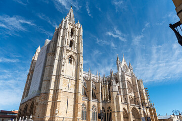 Fototapeta premium CATEDRAL DE LEÓN GÓTICA DETALLES